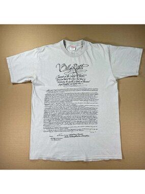 Vintage 2003 Supreme Bill Of Rights Shirt SS03 US Constitution - Men's Sz Large